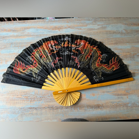 New Asian 40in XL Fan Decor Made in Thailand - Picture 7 of 15